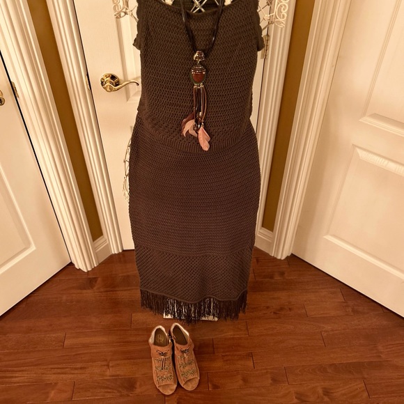 superb two-piece knitted house of Harlow set.size large New - Picture 5 of 16